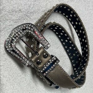 Studded Rhinestone Belt